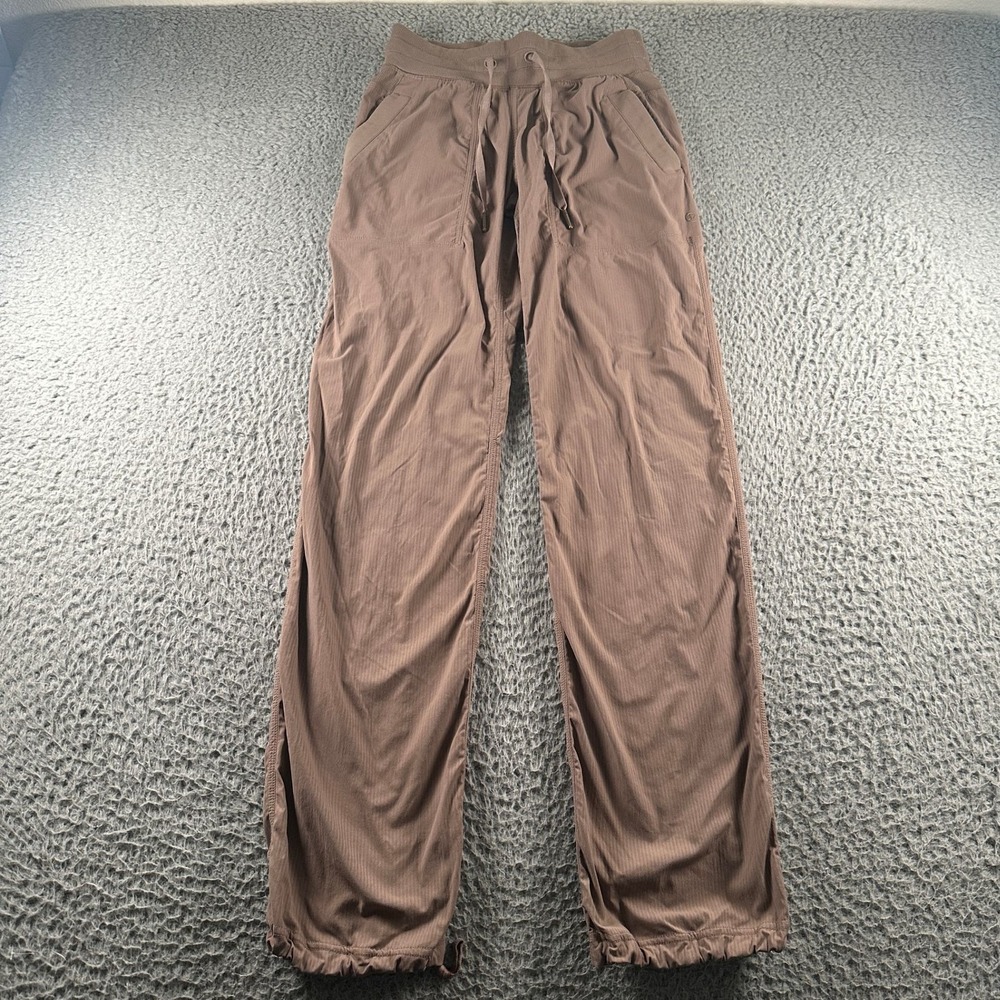 Lululemon‎ Dance Studio Pants Womens 2 Mauve Mid Rise Full Length Yoga Workout